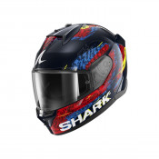 Shark D-skwal 3 SPEED-VIB bukósisak kék-piros